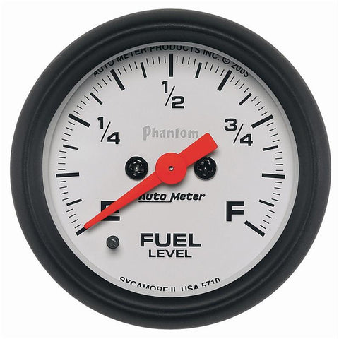 Autometer Phantom 52mm Full Sweep Electronic Fuel Level Programmable Empty-Full Range - 5710
