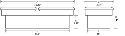 Lund 67-99 Chevy CK Challenger Tool Box - Brite - 5150