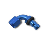 Russell Performance -8 AN Twist-Lok 90 Degree Hose End (Blue) - 624170