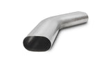 Vibrant 3in Oval (Nominal Size) T304 SS 45 deg Mandrel Bend 6in x 6in leg lengths - 13189