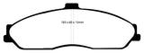 EBC 03-04 Cadillac XLR 4.6 Bluestuff Front Brake Pads - DP51162NDX