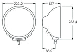 Hella Rallye 4000 Series Chrome Euro Beam 12V Halogen Lamp with Position Lamp - H12560041
