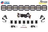 Diode Dynamics SS5 Sport Universal CrossLink 8-Pod Lightbar - White Combo - DD6802