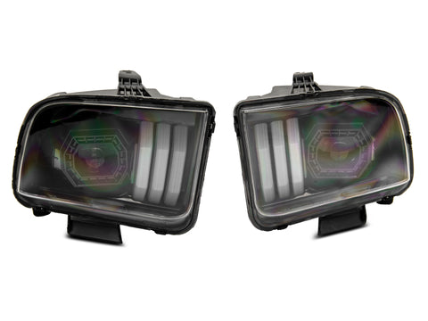 Raxiom 05-09 Ford Mustang w/ Halogen Prjctor Headlights- Black Housing (Clear Lens) (No GT500 ) - 415794