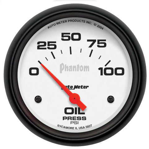 Autometer Phantom 66.7mm 0-100 PSI SSE Oil Pressure Gauge - 5827