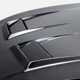 Seibon 2022-2023 Volkswagen Golf GTI/R DV-Style Carbon Fiber Hood - HD22VWG8-DV