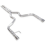 Stainless Works 2015-16 Mustang GT 3in Catback H-Pipe Retro Chambered Mufflers 2-1/2in Cores - M15CB