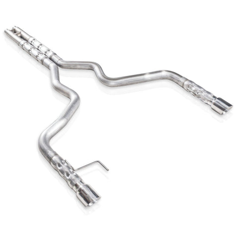 Stainless Works 2015-16 Mustang GT 3in Catback H-Pipe Retro Chambered Mufflers 2-1/2in Cores - M15CB