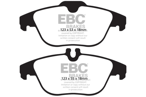 EBC 13-16 Mercedes-Benz GLK250 2.1 Twin TD Redstuff Rear Brake Pads - DP32012C