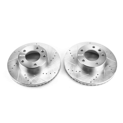 Power Stop 13-14 Mercedes-Benz G63 AMG Front Evolution Drilled & Slotted Rotors - Pair - EBR1449XPR