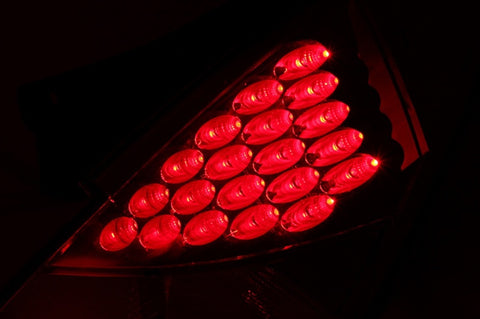 ANZO 2003-2005 Nissan 350Z LED Taillights Red - 321083