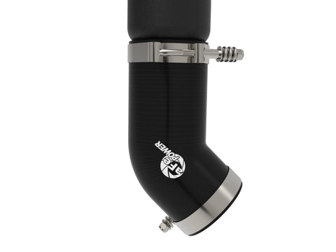 aFe BladeRunner 3in & 3-1/2in AL Hot and Cold Charge Pipe Kit Black RAM Diesel Trucks 25-26 L6-6.7L - 46-20814-B