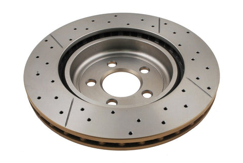 DBA 09-20 Dodge Challenger Front Drilled & Slotted Street Series Rotor - DBA2438X