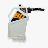 Matrix Concepts M5 0.5 Gallon Utility Can White-Orange - M5-106