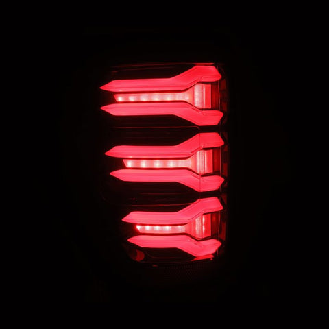 AlphaRex 21-22 Ford F-150 LUXX LED Tailights Black/Red - 653030
