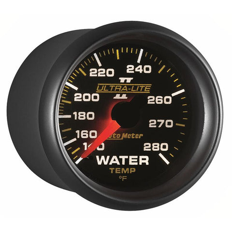 Autometer Ultra-Lite II 52mm 140-280 Deg F Mechanical Water Temp Gauge - 4931