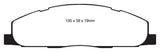 EBC 09-11 Dodge Ram 2500 Pick-up 5.7 2WD/4WD Greenstuff Rear Brake Pads - DP61848