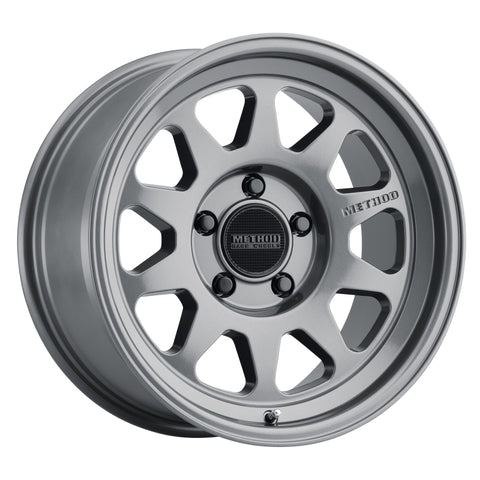 Method MR316 17x8.5 0mm Offset 5x150 110.5mm CB Gloss Titanium Wheel - MR31678558800