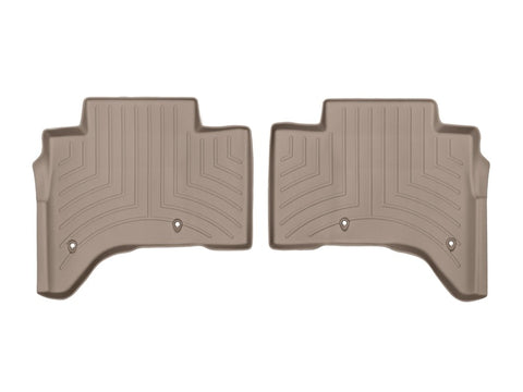 WeatherTech 2013+ Land Rover Range Rover Rear FloorLiner - Tan(Stand Wheelbase Models w/2nd Row Con) - 454802