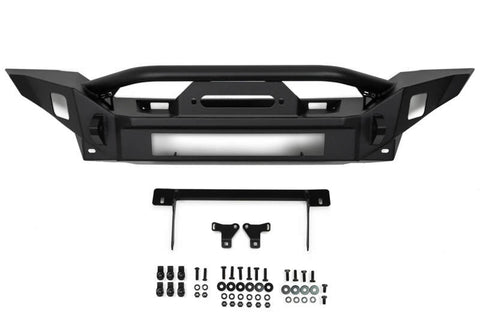 DV8 Offroad 18-23 Jeep Wrangler JL / 20-23 Jeep Gladiator JT FS-7 Mid-Width Winch Front Bumper - FBJL-07