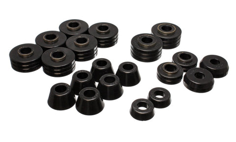 Energy Suspension Fd Bronco Body Mount Set - Black - 4.4102G
