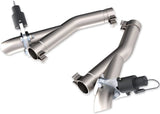 QTP 11-18 Dodge Durango 5.7L 2.5in 304SS Aggressor Cutout Dual Mid Pipes - 520511