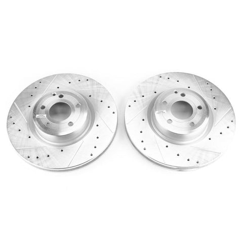 Power Stop 15-16 Mercedes-Benz SL400 Front Evolution Drilled & Slotted Rotors - Pair - EBR1469XPR