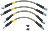 StopTech 87-91 BMW M3 / 89-4/91 325/328 Series (E30/E36) Rear Stainless Steel Brake Line Kit - 950.34510