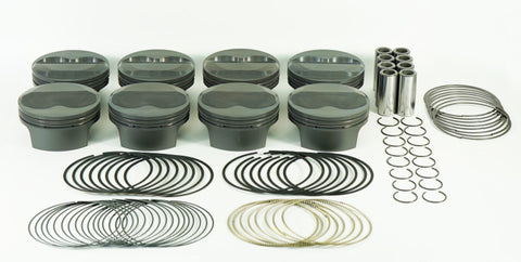 Mahle MS Piston Set SBC 420ci 4.155in Bore 3.875in Stroke 6.0in Rod .927 Pin 4cc 13.4 CR Set of 8 - 930208655