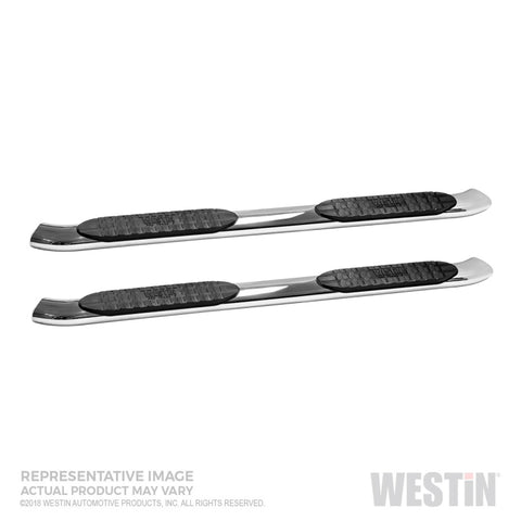 Westin 2019 Chevrolet Silverado/Sierra 1500 Crew Cab Non LD PRO TRAXX 5 Oval Nerf Step Bars - SS - 21-54130