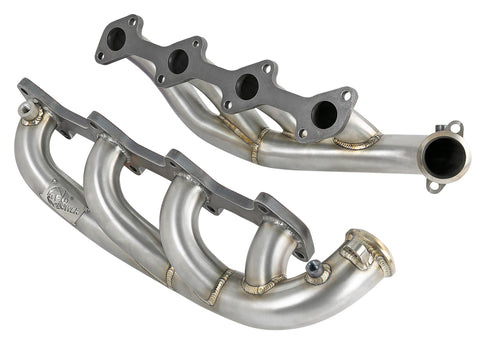 aFe Twisted Steel 1.75-2in 304 SS Headers 03-07 Ford Diesel Trucks V8-6.0L (td) - 48-33022
