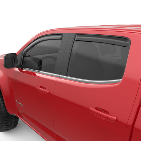 EGR 15 Chevy Colorado/GMC Canyon Crew Cab In-Channel Window Visors - Set of 4 - Matte (571395) - 571395