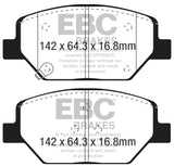 EBC 2015+ Chevrolet Camaro 3.6L Bluestuff Front Brake Pads - DP53065NDX