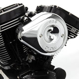 S&S Cycle 2017+ M8 Models Stealth Air Cleaner Kit w/ Chrome Teardrop Cover - 170-0524B