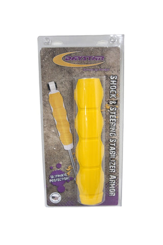 Daystar Universal Shock and Steering Stabilizer Armor Pair Yellow Includes Mounting Rings - KU71112YL