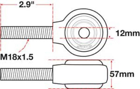 SPC Performance xAxis Rod End Ball Joint - 15782