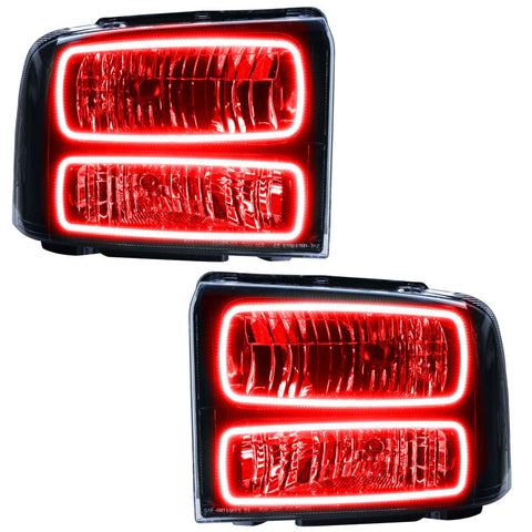 Oracle 05-07 Ford F-250/350 SMD HL - Black - ColorSHIFT w/o Controller - 7161-334