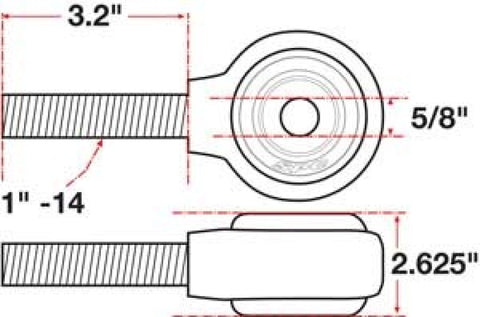 SPC Performance xAxis Rod End Ball Joint - 15736