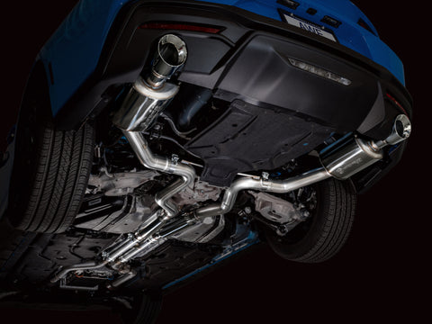 AWE Tuning 2024 Ford Mustang GT Fastback S650 RWD Touring Catback Exhaust w/ Dual Chrome Silver Tips - 3015-32650