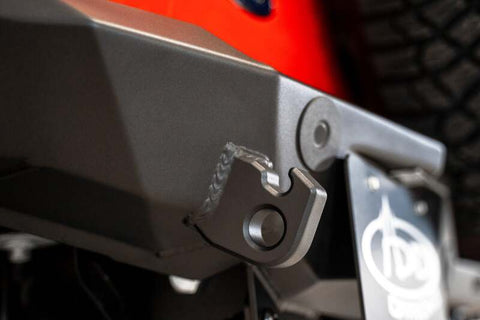 Addictive Desert Designs 2021+ Ford Bronco Rock Fighter Rear Bumper - Hammer Black - R23012NA01NA