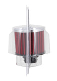 K&N Rubber Base Chrome Top Push-In Crankcase Vent Filter 3in OD x 2-1/2in H. - 62-1490