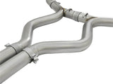 aFe MACHForce XP 3in 304 SS Cat-Back Exhausts w/ Black Tips 15-17 Ford Mustang GT V8-5.0L/V6-3.7L - 49-33072-1B