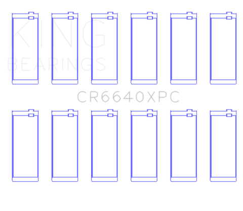 King BMW M20 & M50 2.0L/2.5L/2.7L Coated Performance Rod Bearing Set - CR6640XPC