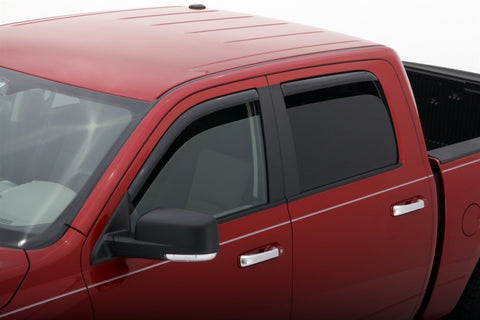 AVS 09-18 Dodge RAM 1500 Crew Cab Ventvisor In-Channel Front & Rear Window Deflectors 4pc - Smoke - 194109