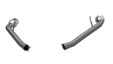 QTP 14-15 Chevrolet Camaro SS 6.2L 304SS Eliminator Muffler Delete Axle Back Exhaust w/4.5in Tips - 700114