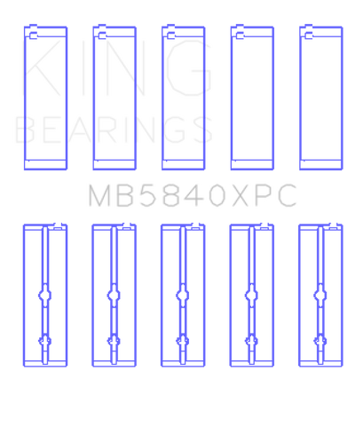 King Engine Bearings Chrysler 300 Srt8 Main Bearing Set - MB5840XPC