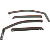 Westin 2015-2018 Chevrolet/GMC Colorado/Canyon Crew Cab In-Channel Wind Deflector 4pc - Smoke - 72-39423