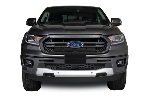 Putco 19-20 Ford Ranger w/ Adaptive Cruise - Hex Shield - Black Powder Coated Bumper Grille Inserts - 83164