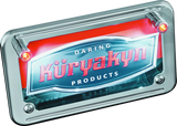 Kuryakyn LED License Plate Light With Red Accent Light Universal Chrome - 9398