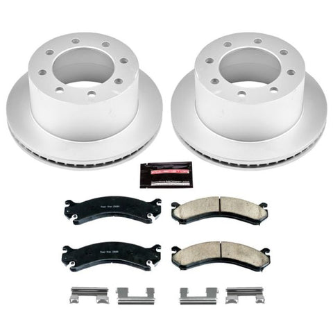 Power Stop 01-06 Chevrolet Silverado 3500 Rear Z17 Evolution Geomet Coated Brake Kit - CRK5337